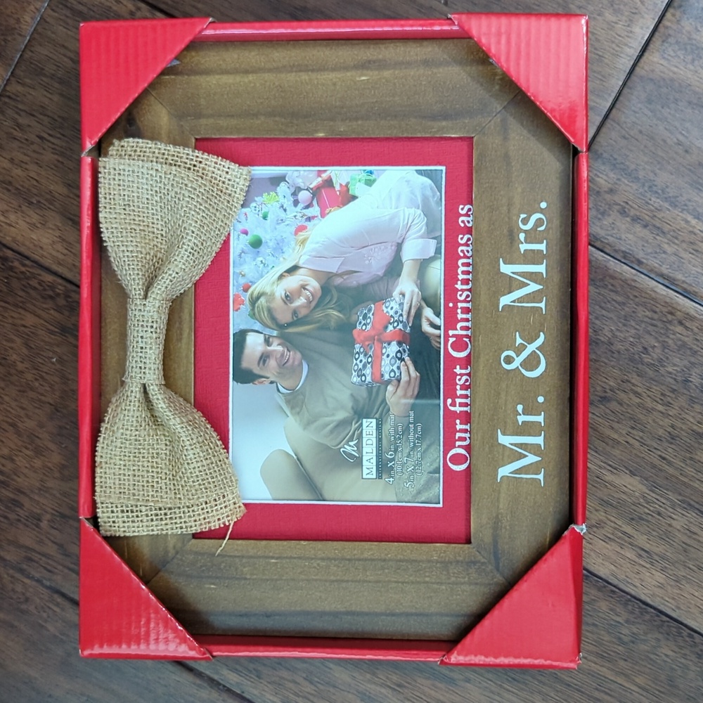 NIB! Our First Christmas as Mr & Mrs frame